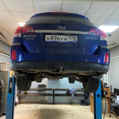 Удаление катализатора Subaru Forester замена катализатора на пламегаситель в СПб в сервисе Silencer цены, замена катализатора на пламегаситель с удалением ошибок и перепрошивкой ЭБУ под Евро 2 - вид 1 миниатюра